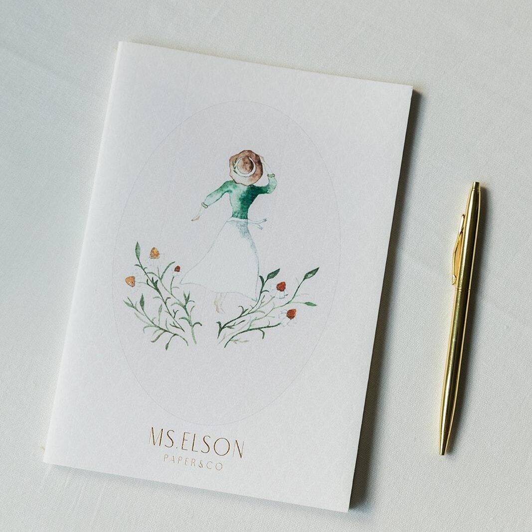 Mysterious woman notebook