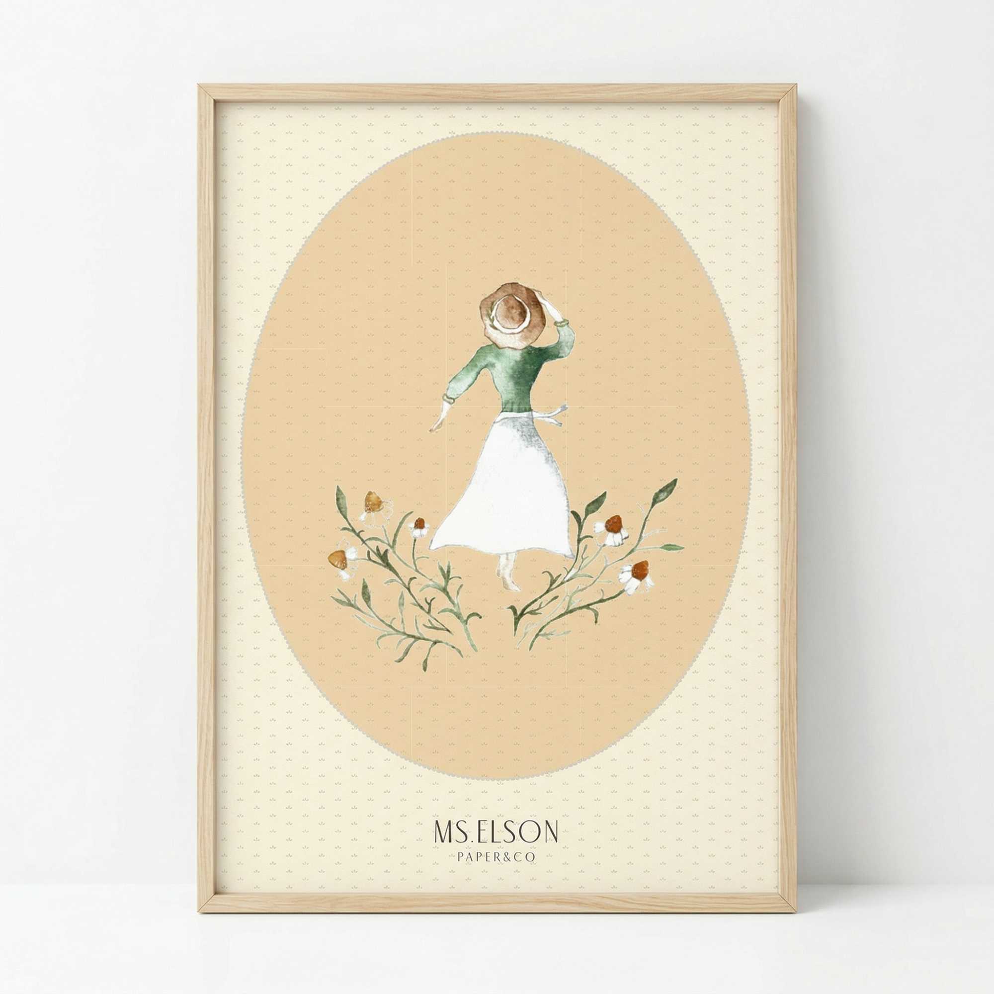 A woman in the fields