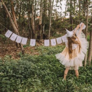 שרשרת דגלונים Happy Birthday מאוירת